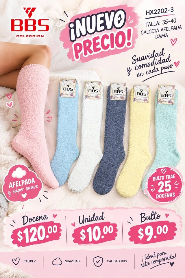 Póster de Calceta afelpada dama