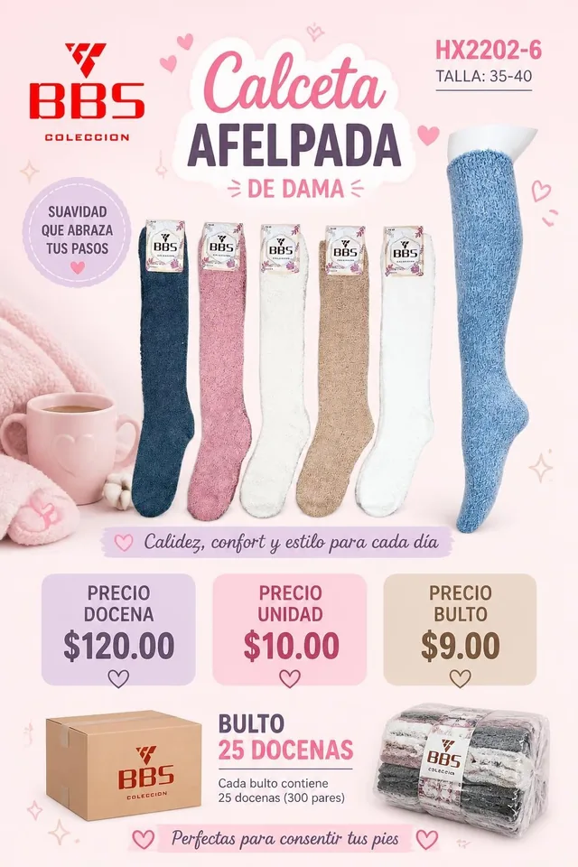 Póster de Calceta afelpada de dama